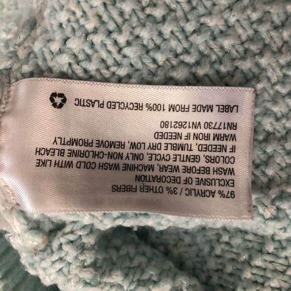 Cat & Jack 4T/5T Unicorn Hooded Poncho Cape Long Sleeve Knit Fringe - Picture 7 of 9